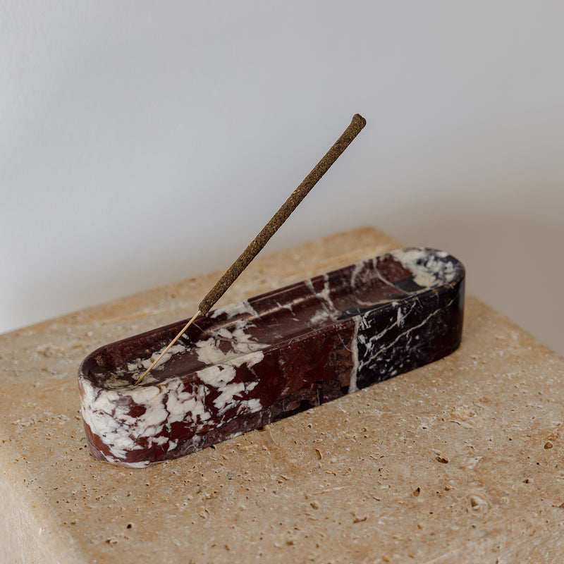 Marble Incense Holder — Red Levanto - Empire Home