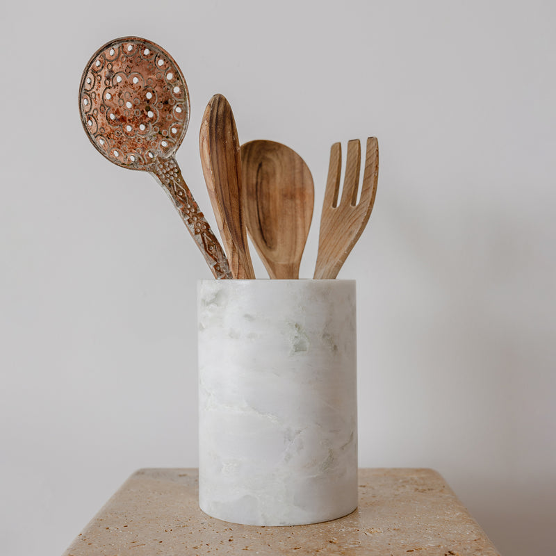 Utensil Holder — Onyx Marble - Empire Home