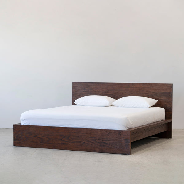 Platform Bed — Rustic Walnut - Empire Home
