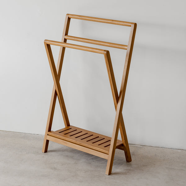 Teak Atelier Folding Towel Rack - Empire Home