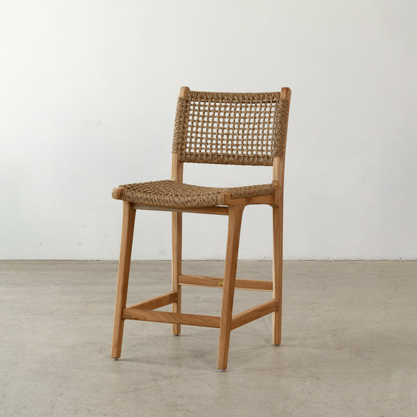 Vogue Teak Bar Stool — Raw - Empire Home