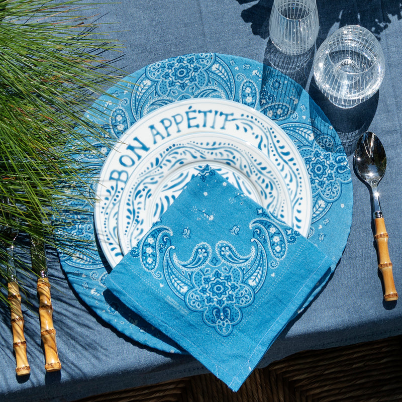 Bandana Placemat Cover — Blue - Empire Home