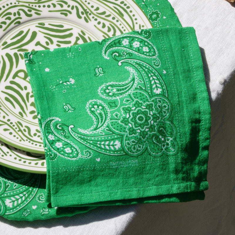 Bandana Serviette — Green - Empire Home