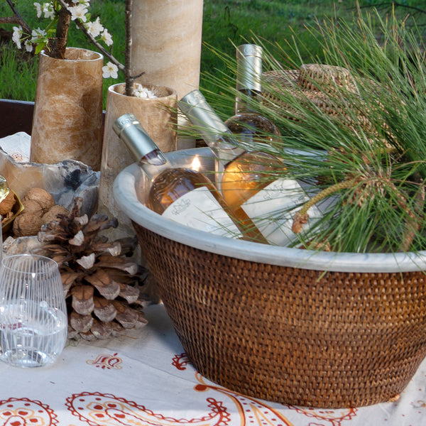 Rattan Drinks Cooler - Empire Home