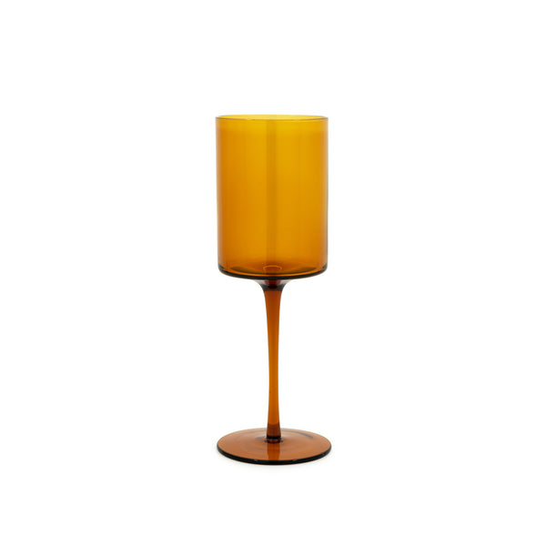 Yves Wine Glass — Amber - Empire Home