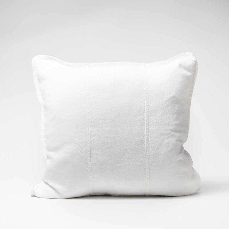Luca Linen Outdoor Cushion — White - Empire Home
