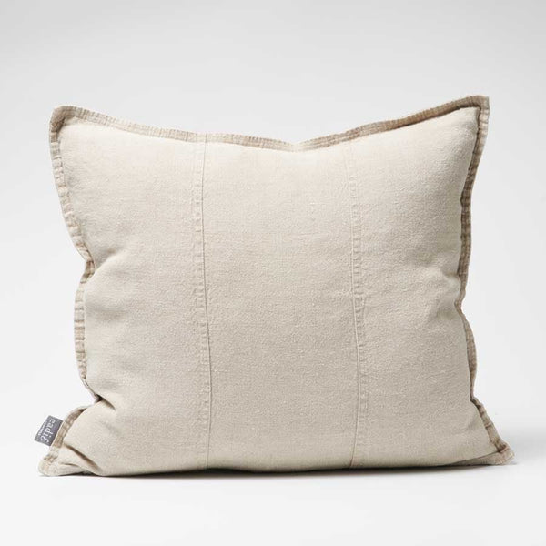 Luca Linen Outdoor Cushion — Natural - Empire Home