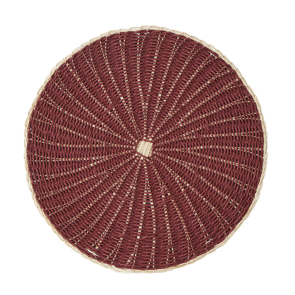 Claris Rattan Placemat — Cocoa - Empire Home