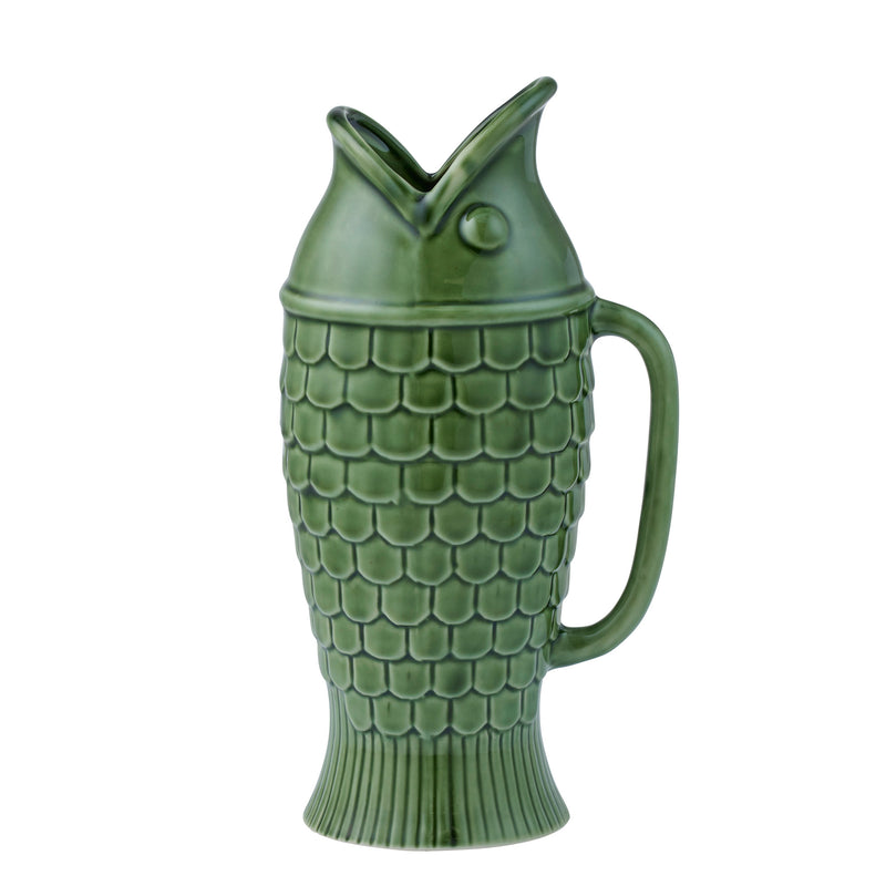 Pez Ceramic Jug — Olive - Empire Home