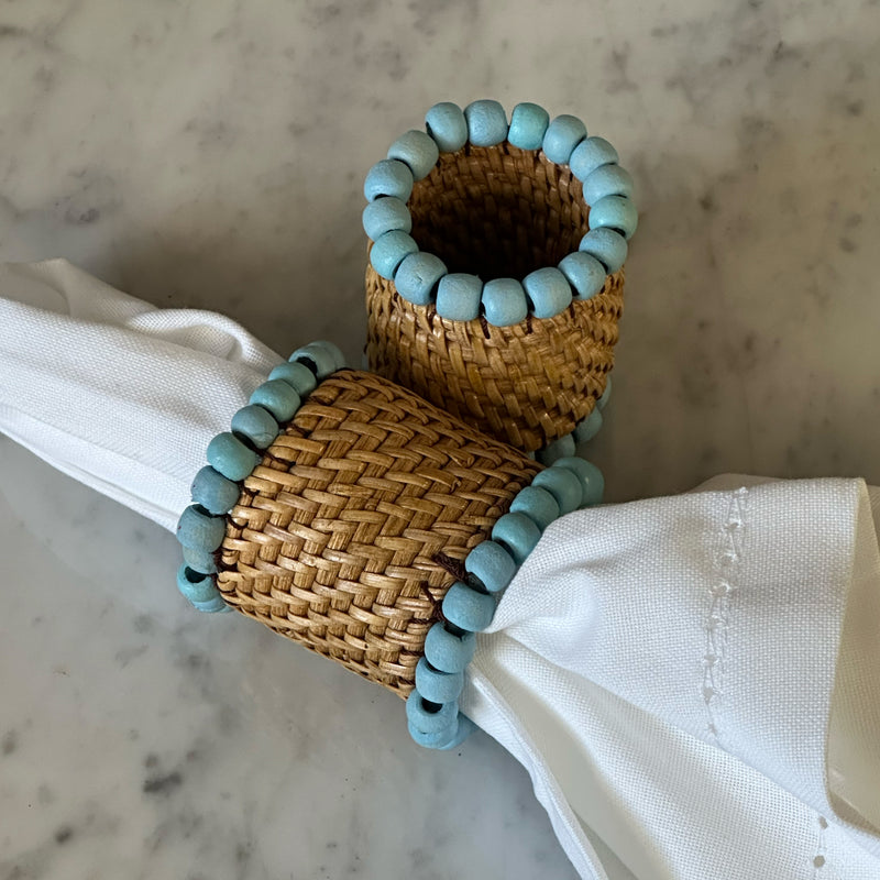La Palma Napkin Ring — Aqua - Empire Home