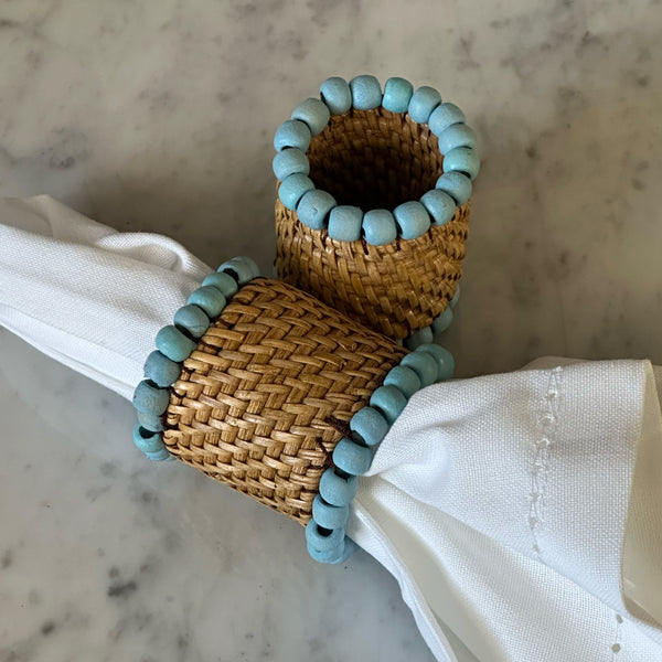 La Palma Napkin Ring — Aqua - Empire Home