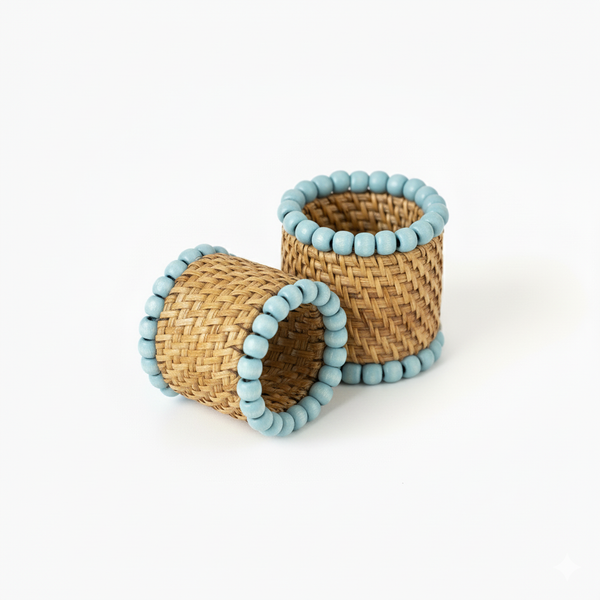 La Palma Napkin Ring — Aqua - Empire Home
