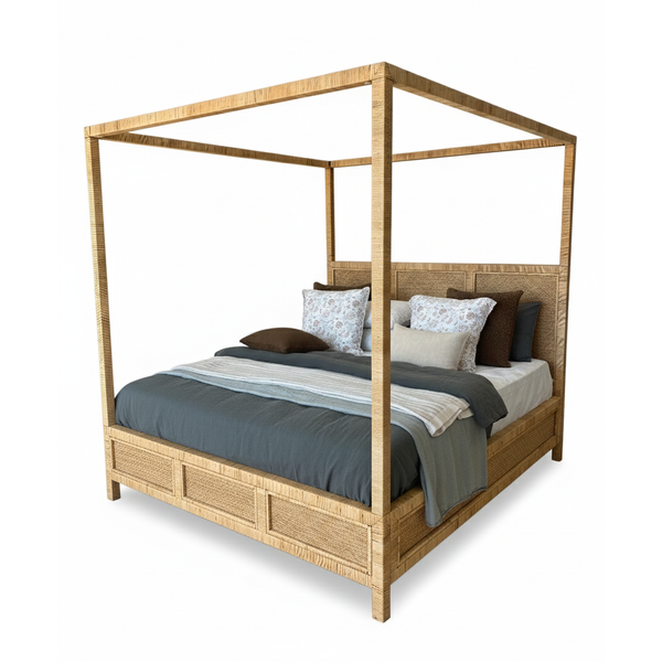 Pacific Bed — Natural/Rattan - Empire Home