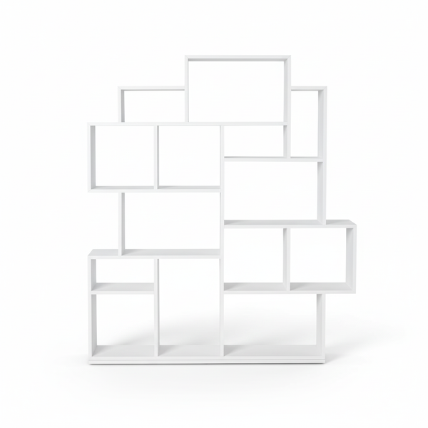 Paris Large Bookcase — White - Empire Home