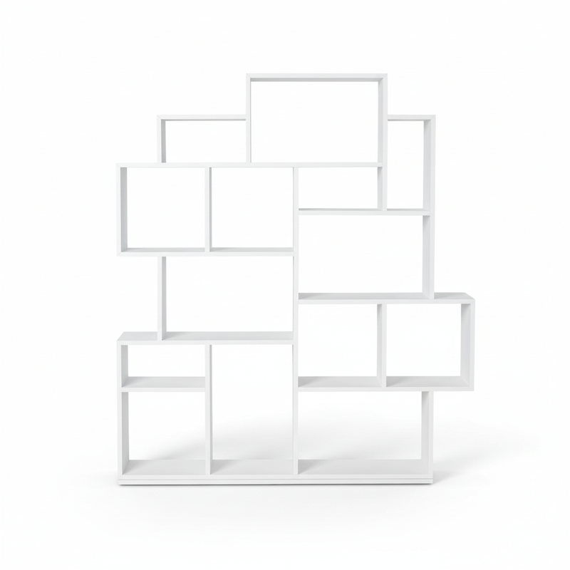 Paris Large Bookcase — White - Empire Home