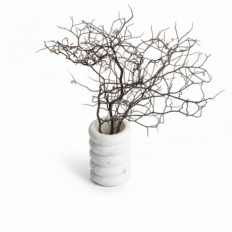 Rumple Vase — Beige - Empire Home