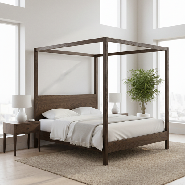 Villa 4 Poster Bed — Espresso - Empire Home