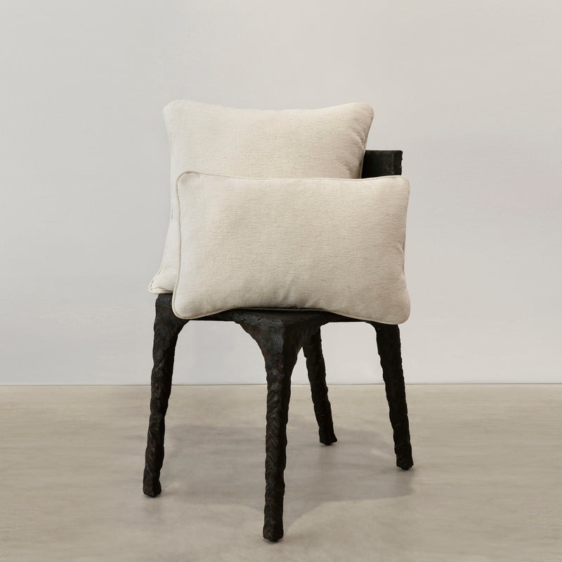 Empire Slub Linen Cushion — Parchment - Empire Home