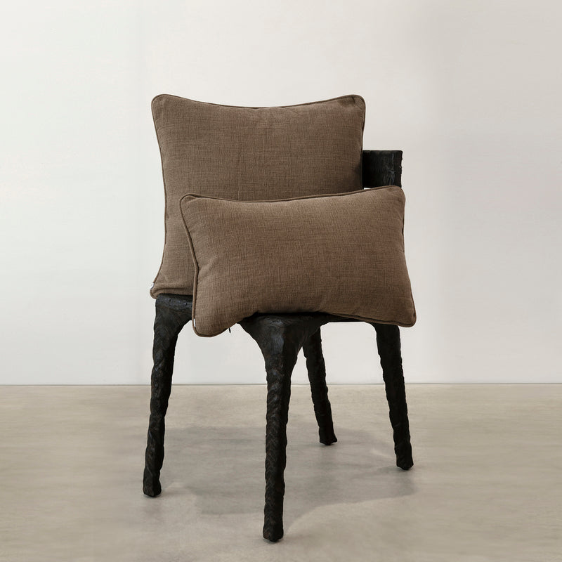 Empire Slub Linen Cushion — Clove - Empire Home