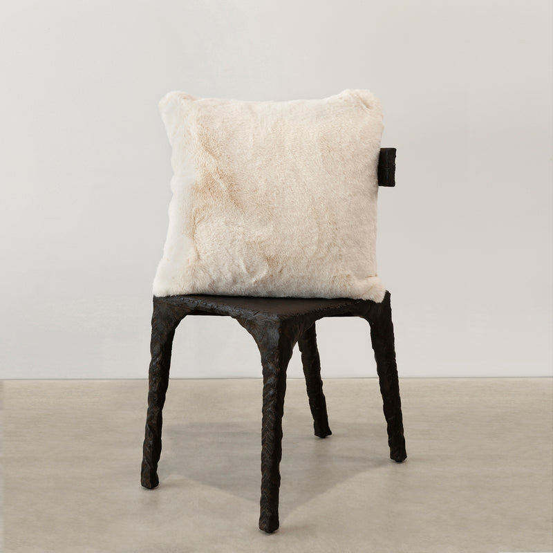 Empire Faux Fur Cushion — Cream - Empire Home