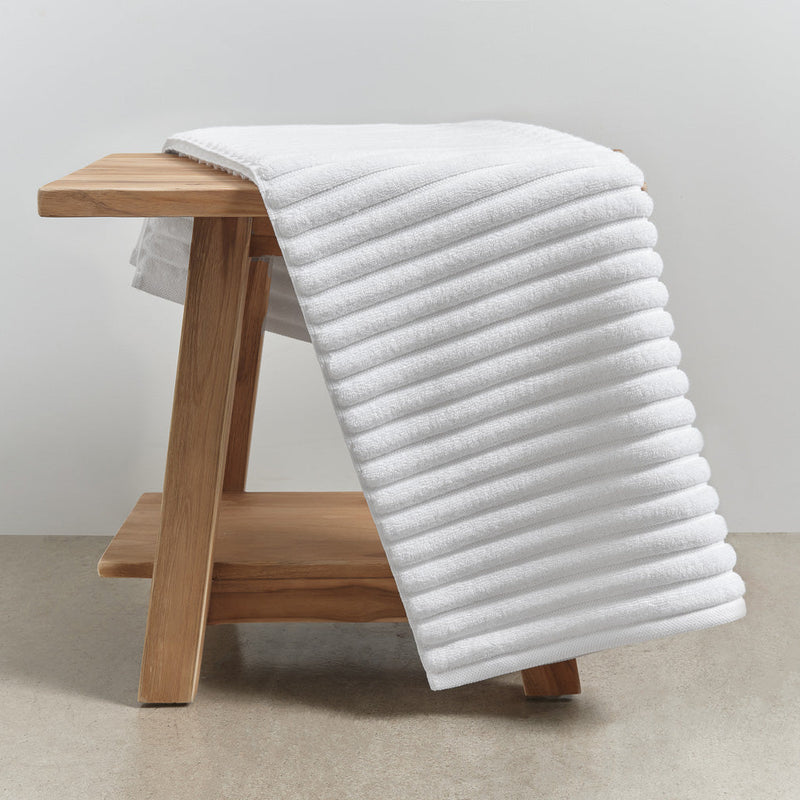 Pure Cotton Long Bath Mat — White - Empire Home