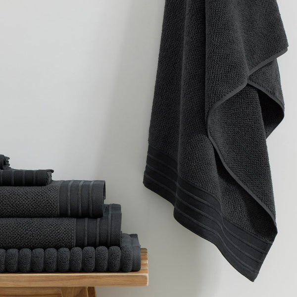Pure Cotton Bath Towel — Charcoal - Empire Home
