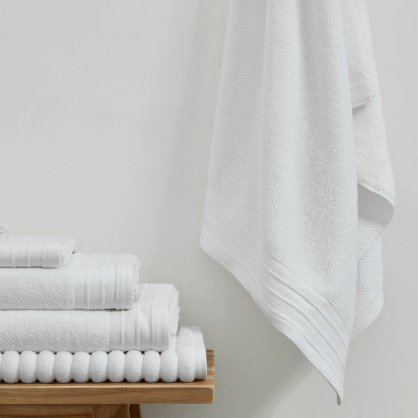 Pure Cotton Bath Sheet — White - Empire Home