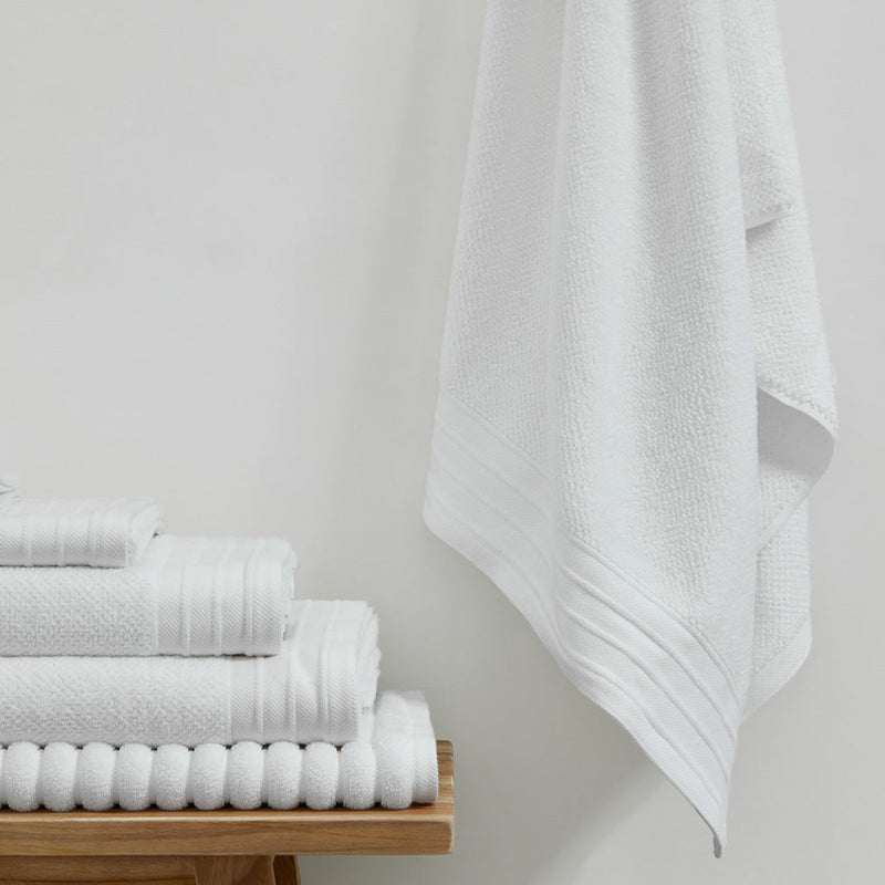 Pure Cotton Bath Sheet — White - Empire Home