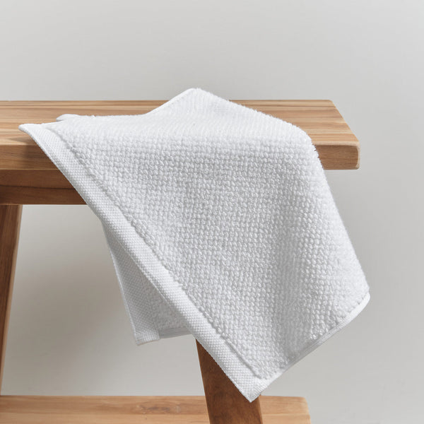 Pure Cotton Face Washer — White - Empire Home