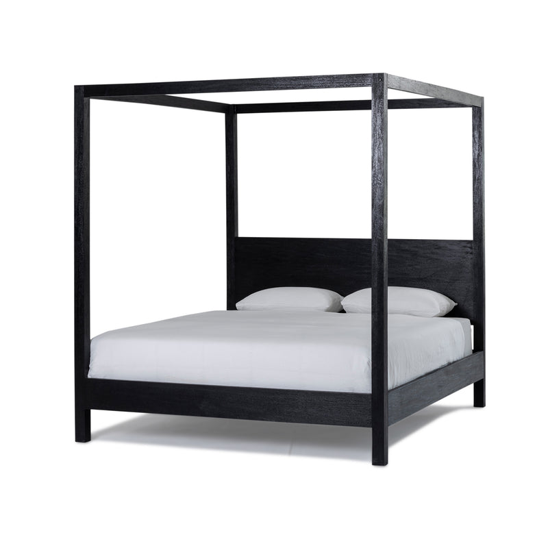 Villa 4 Poster Bed — Black - Empire Home