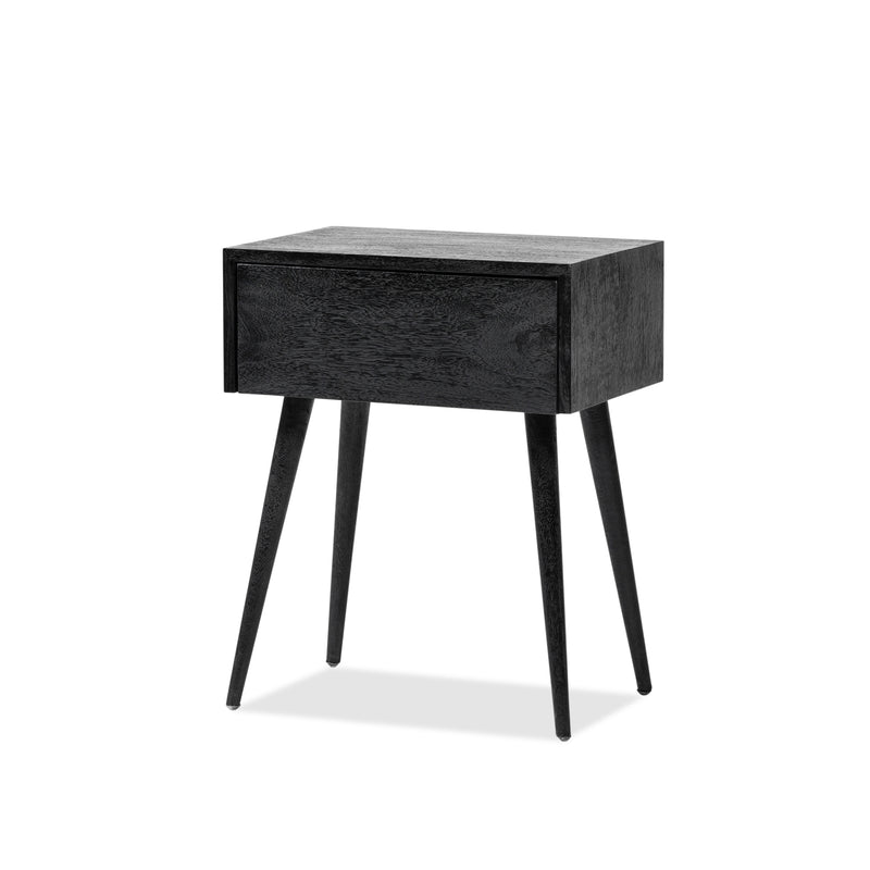Amsterdam Bedside without Shelf — Black - Empire Home