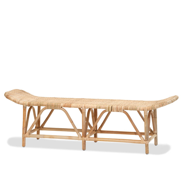 Rattan Bed Bench — Natural - Empire Home
