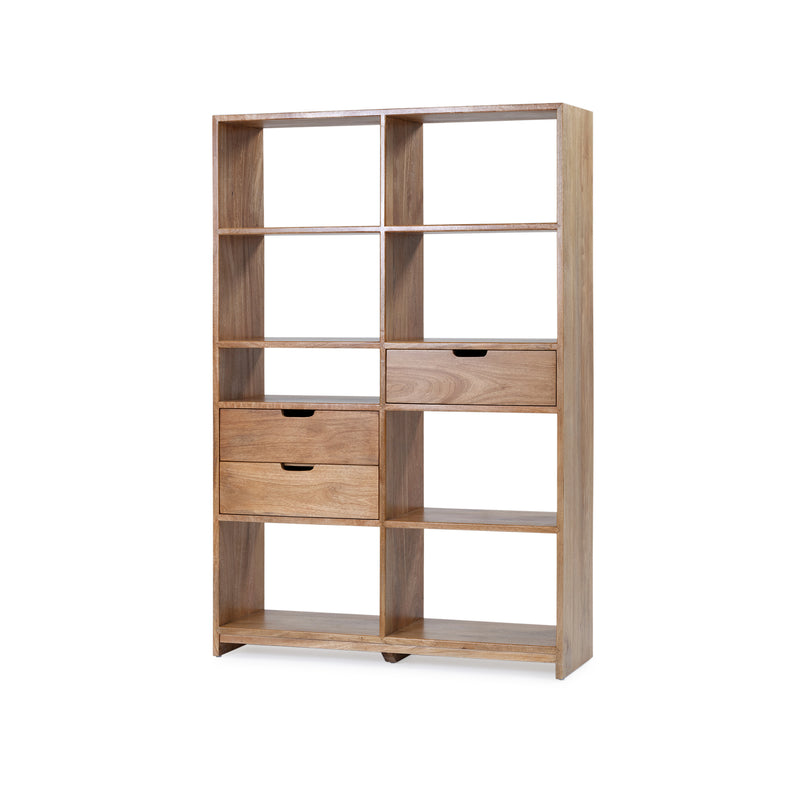 Florida Bookcase Double — Natural Sealed - Empire Home