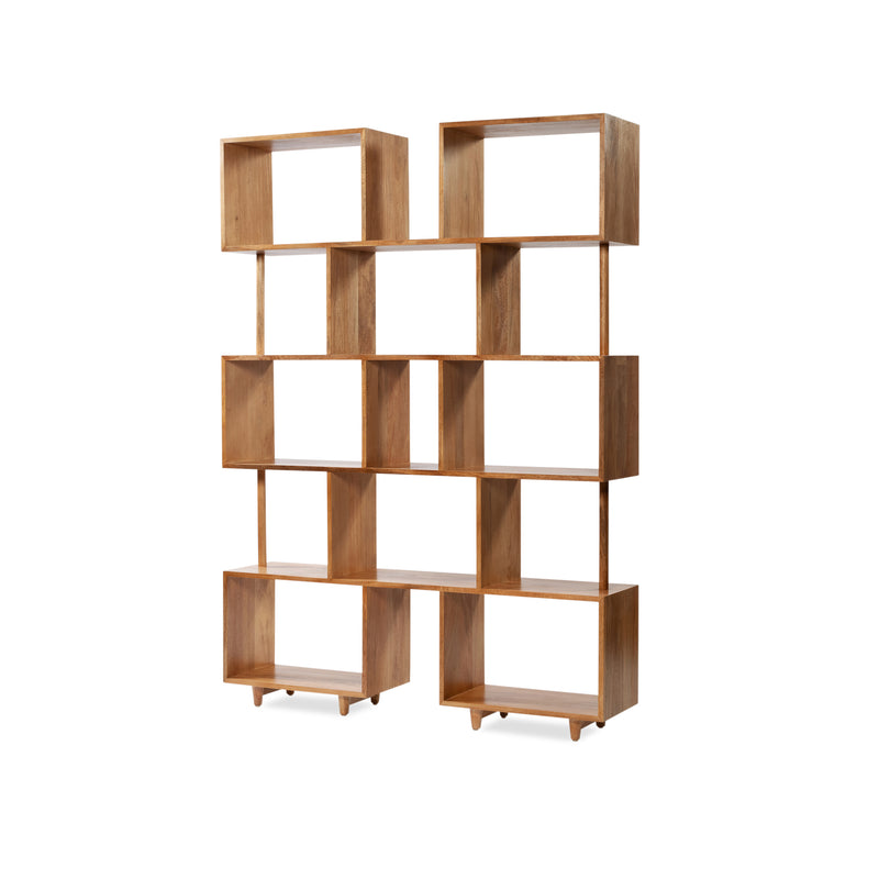 Morocco Bookcase — Natural Sealed - Empire Home