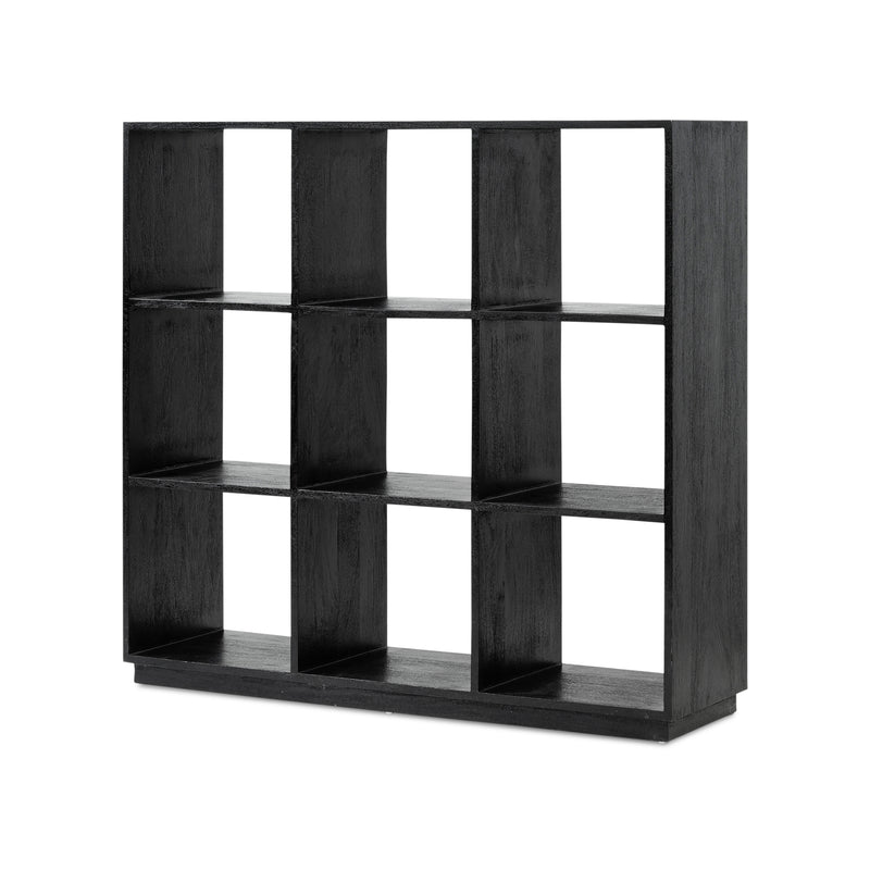 Pigeon Hole Bookcase 3x3 — Black - Empire Home