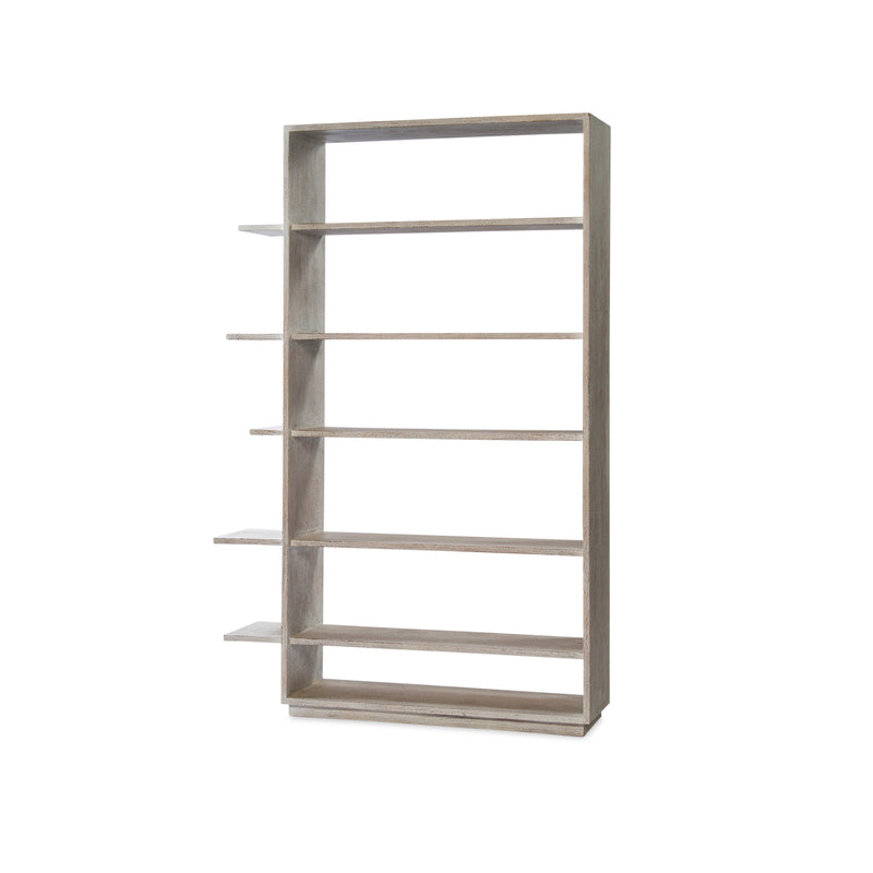 Yuli Bookcase — Old Rustic White Wash - Empire Home