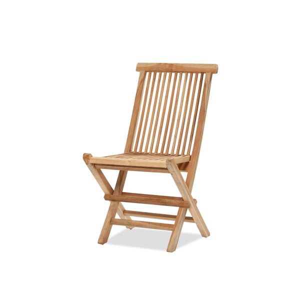 Teak Folding Chair — Raw - Empire Home
