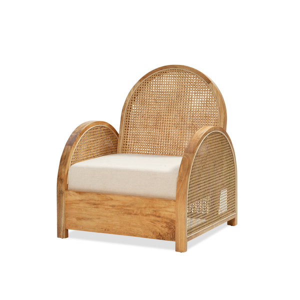 Pia Rattan Chair — Natural Sealed/Bahama Sand - Empire Home