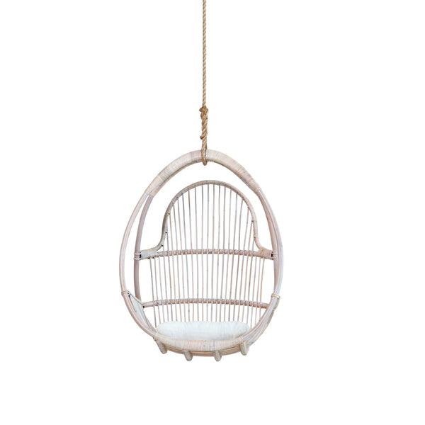 Single Hanging Chair — White Wash - Empire Home