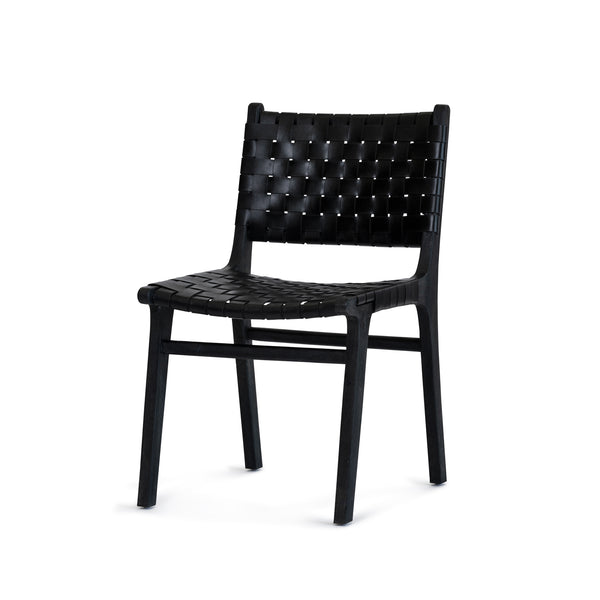 Vogue Chair — Black/Black Leather - Empire Home