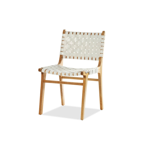 Vogue Chair — Natural Sealed/White Leather - Empire Home