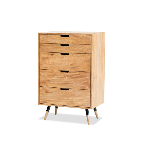 Graduated Chest 5x1 — Natural Sealed - Empire Home