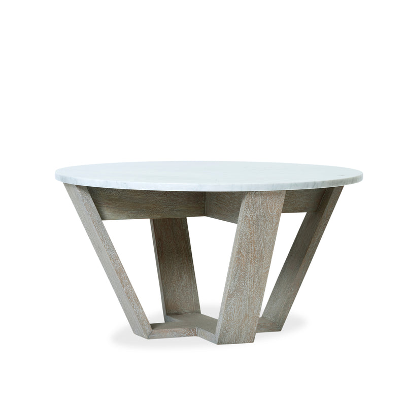 Joshua Coffee Table — Grey Wash/White Marble - Empire Home