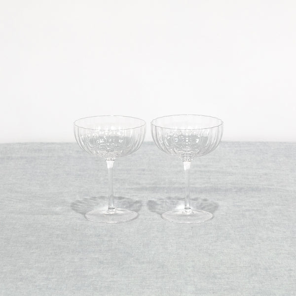 Sophia Coupe Glass — Clear - Empire Home