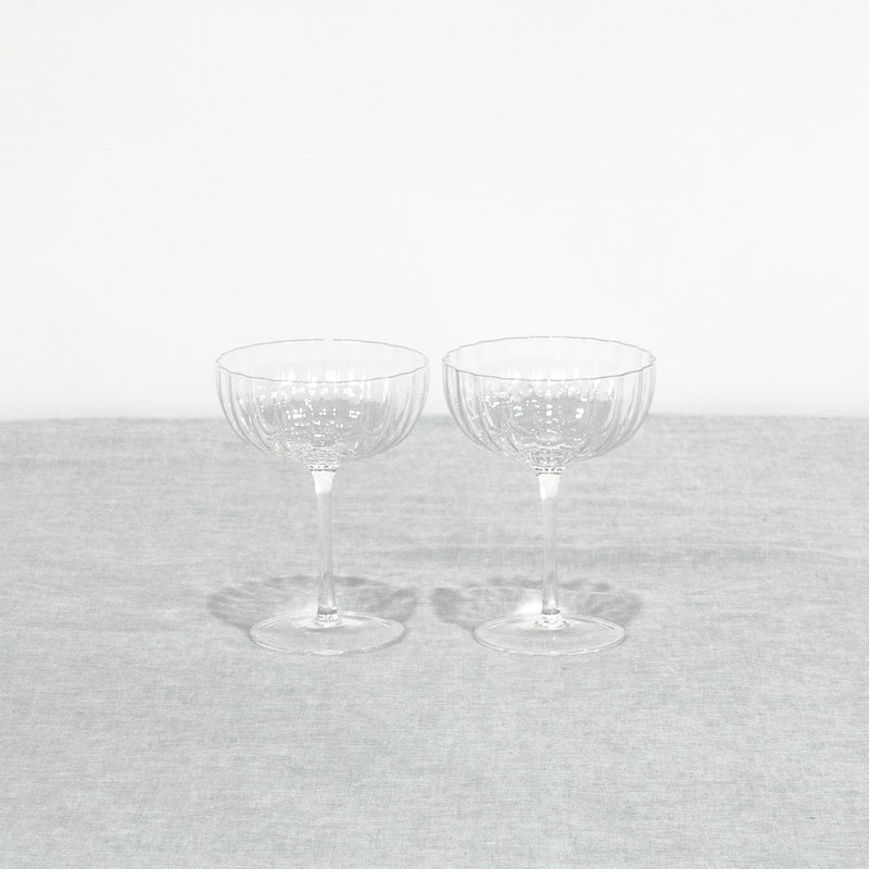 Sophia Coupe Glass — Clear - Empire Home