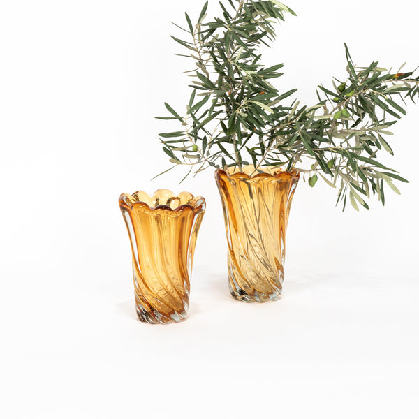 Willow Small Vase — Amber - Empire Home