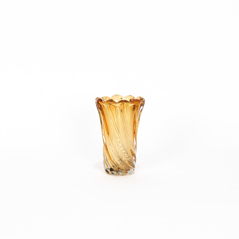 Willow Tall Vase — Amber - Empire Home