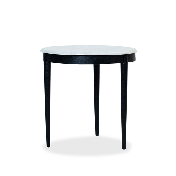 Flamingo Side Table — Black/White Marble - Empire Home