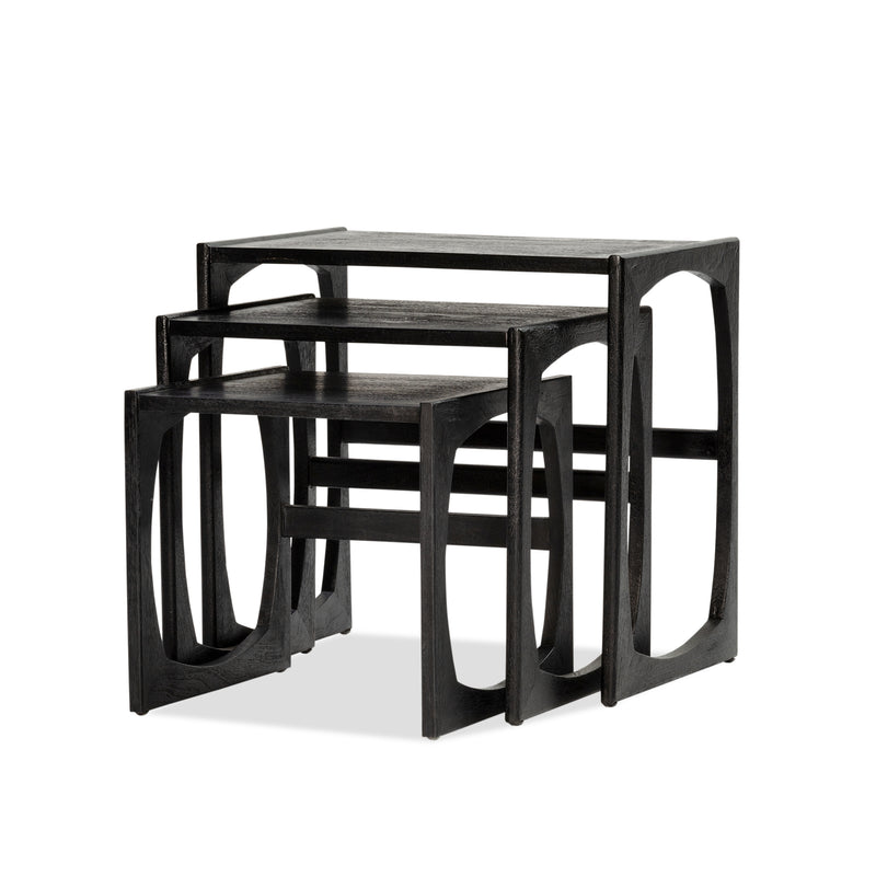 Halo Nest Side Table — Black - Empire Home