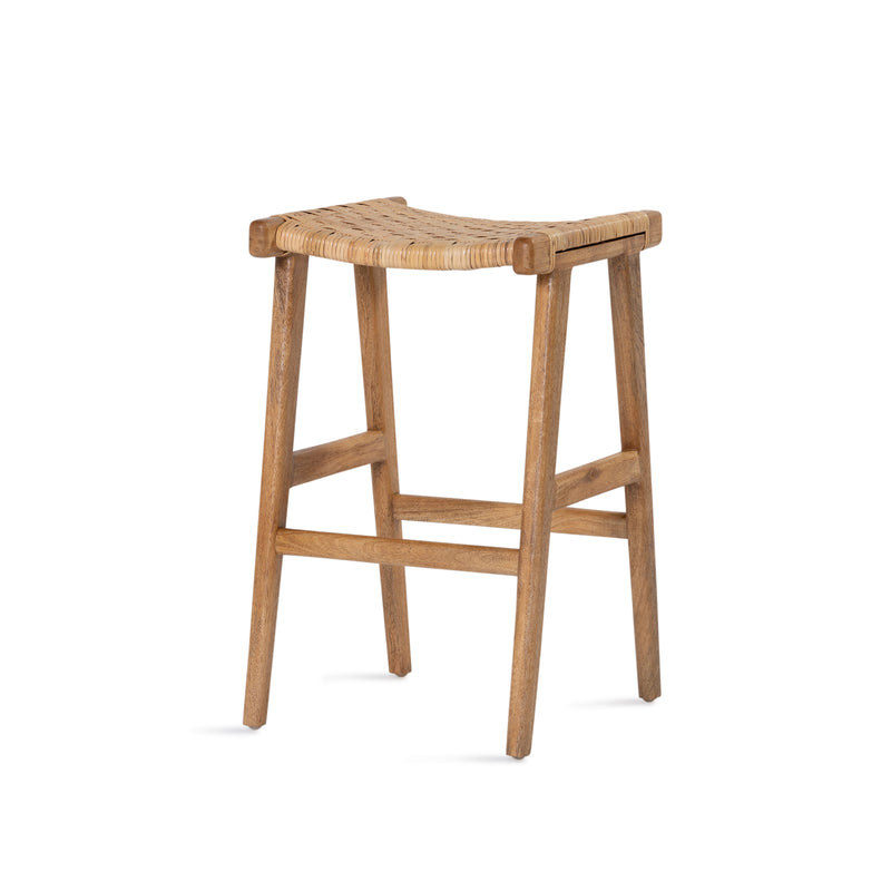 Casa Stool — Rustic Matte/Rattan - Empire Home